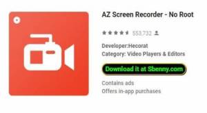 AZ Screen Recorder - Không có APK MOD gốc