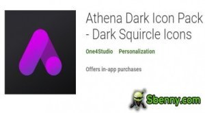 Athena Dark Icon Pack - APK Dark Squircle Icons MOD