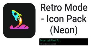 Retro-Modus - Icon Pack (Neon) MOD APK