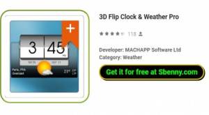 Reloj Flip 3D y Weather Pro APK
