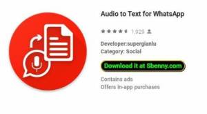 Audio naar tekst voor WhatsApp MOD APK