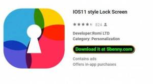 سبک iOS IOS11 Lock Screen MOD APK