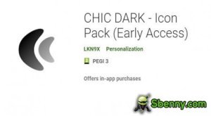 CHIC DARK - Pacchetto icone (accesso anticipato) MOD APK