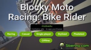 Blocky Moto Racing: ciclista MOD APK