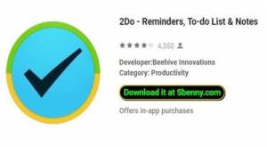 2Do - Reminders, To-do List &amp; Notes MOD APK