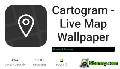 Cartogram - 라이브 맵 월페이퍼 MOD APK