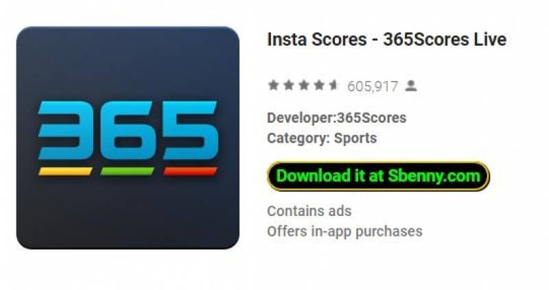 Insta-scores - 365Scores Live MOD APK