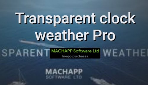 Transparent clock weather Pro Download