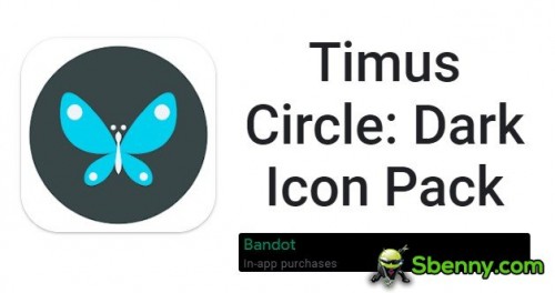 Timus Circle: Pack d'icônes sombres MOD APK