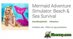 Simulador de aventura da sereia: Beach & Sea Survival MOD APK