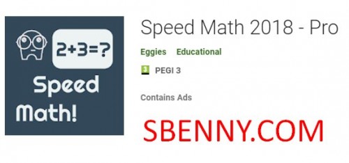 Speed ​​Math 2018 - Pro Pro