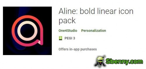 Aline: pack d'icônes linéaires audacieux MOD APK