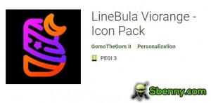 LineBula Viorange - Paquete de iconos MOD APK