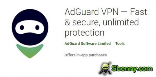 AdGuard VPN - MOD APK veloce e sicuro, protezione illimitata