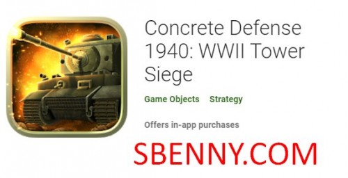 Concrete Defense 1940: APK de Siege da Segunda Guerra Mundial