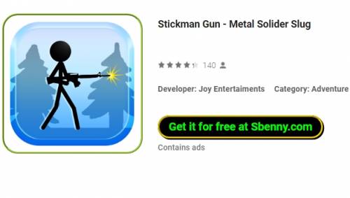 Pistola Stickman - APK MOD di Solider Slug in metallo