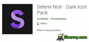 Selene Noir – pakiet ciemnych ikon MOD APK