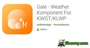 Gale - Wetterkomponente für KWGT/KLWP APK