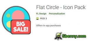 Flat Circle - Pack d'icônes MOD APK