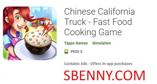 Chinese California Truck - Jeu de cuisine de restauration rapide MOD APK