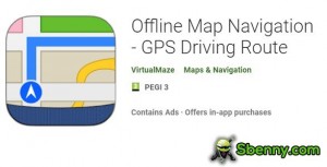 ناوبری نقشه آفلاین - GPS Driving Route MOD APK
