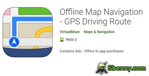 Navegação no mapa offline - GPS Driving Route MOD APK