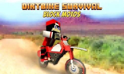 Dirtbike 서바이벌 블록 모토 - 오토바이 레이싱 MOD APK