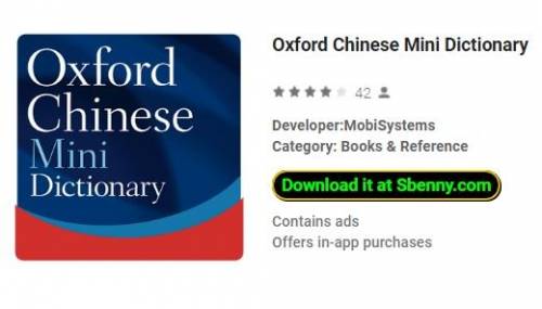Mini dictionnaire chinois Oxford MOD APK