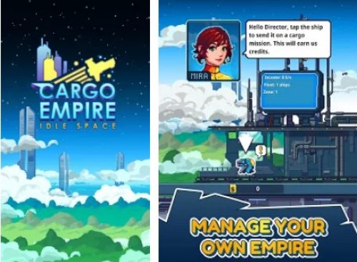 Idle Space Cargo Empire - игра с постепенным улучшением MOD APK