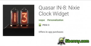 Quasar IN-8: ابزار Nixie Clock Widget MOD APK