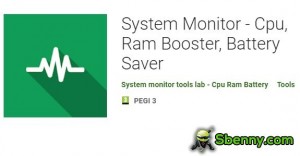 Monitor de sistema - Cpu, Ram Booster, APK de economia de bateria