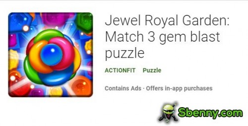 Jewel Royal Garden: Match 3 gem blast puzzle MOD APK