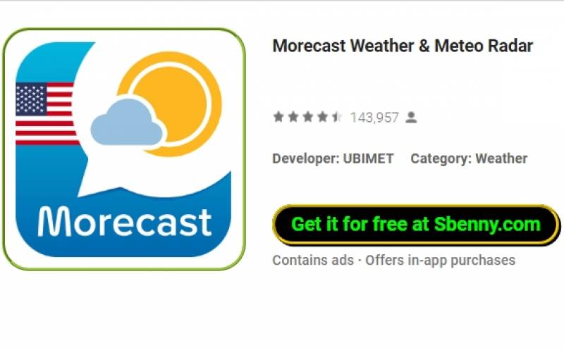 APK của Morecast Weather & Meteo Radar MOD