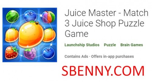 Juice Master - Jogo de quebra-cabeça Match 3 Juice Shop MOD APK