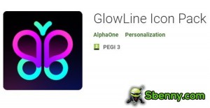 Pakiet ikon GlowLine MOD APK