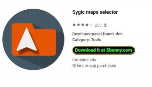 Sygic maps selector MOD APK