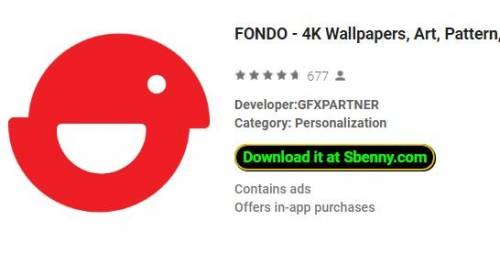 FONDO - 4K 배경 화면, 예술, 패턴, 재료 MOD APK