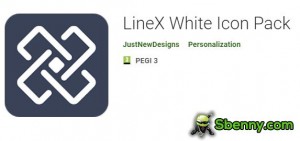 Paquete de iconos blancos LineX MOD APK