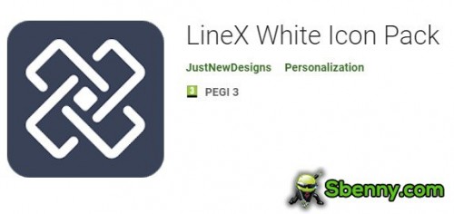 Pack d'icônes LineX blanc MOD APK