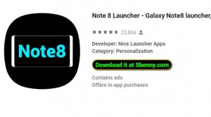Note 8 Launcher - program uruchamiający Galaxy Note8, motyw MOD APK