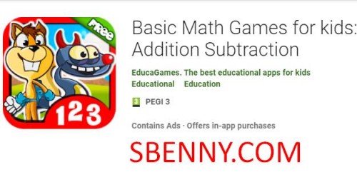 Jogos básicos de matemática para crianças: APK MOD de subtração de adição
