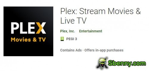 Plex: Filmek és élő TV MOD APK streamelése