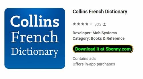 Collins Dicionário Francês MOD APK