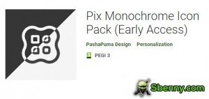 Pack d'icônes monochromes Pix MOD APK
