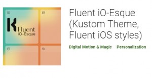 流利的iO-Esque（Kustom主题，流利的iOS样式）