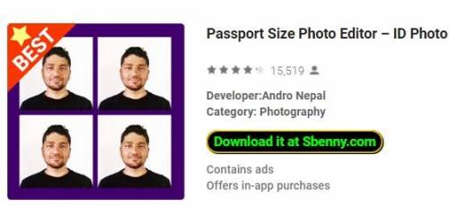 Editor de fotos tamaño pasaporte - ID Photo Maker Studio MOD APK