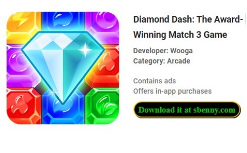 Diamond Dash: o premiado Match 3 Game MOD APK