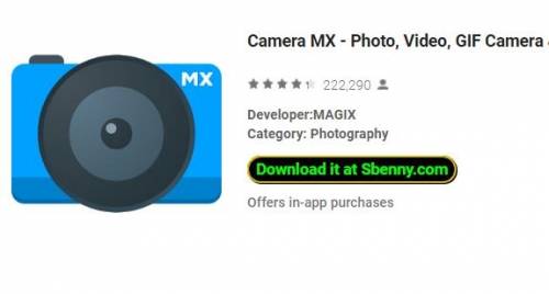 Camera MX - عکس ، ویدئو ، دوربین GIF و ویرایشگر MOD APK