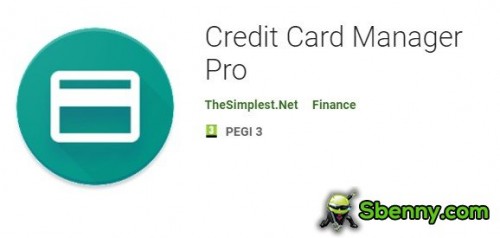 APK do Gerenciador de cartão de crédito Pro