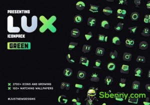 Paquete de iconos Lux Green MOD APK
